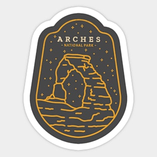 Arches in Lines Sticker